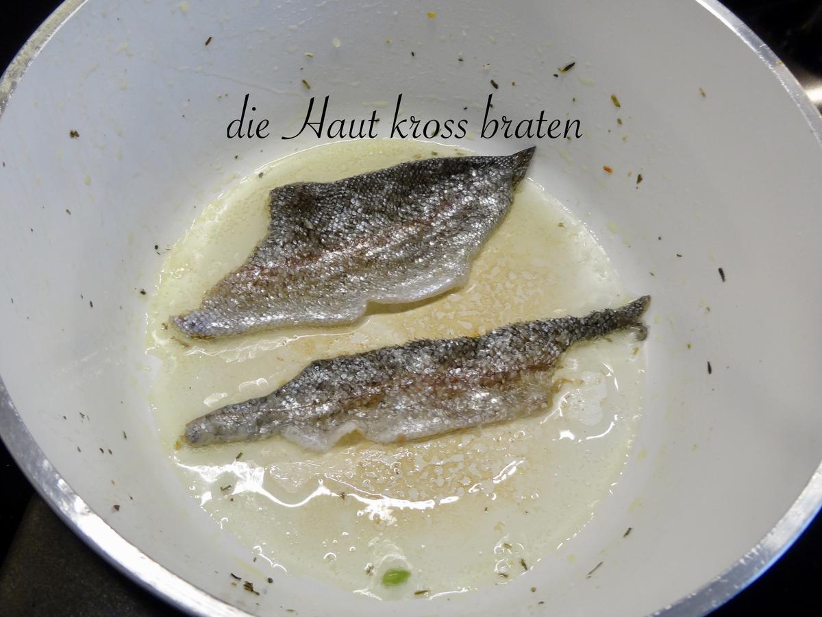 Lackierte Lachs Forelle mit Buttererbsen - einfach - von emari