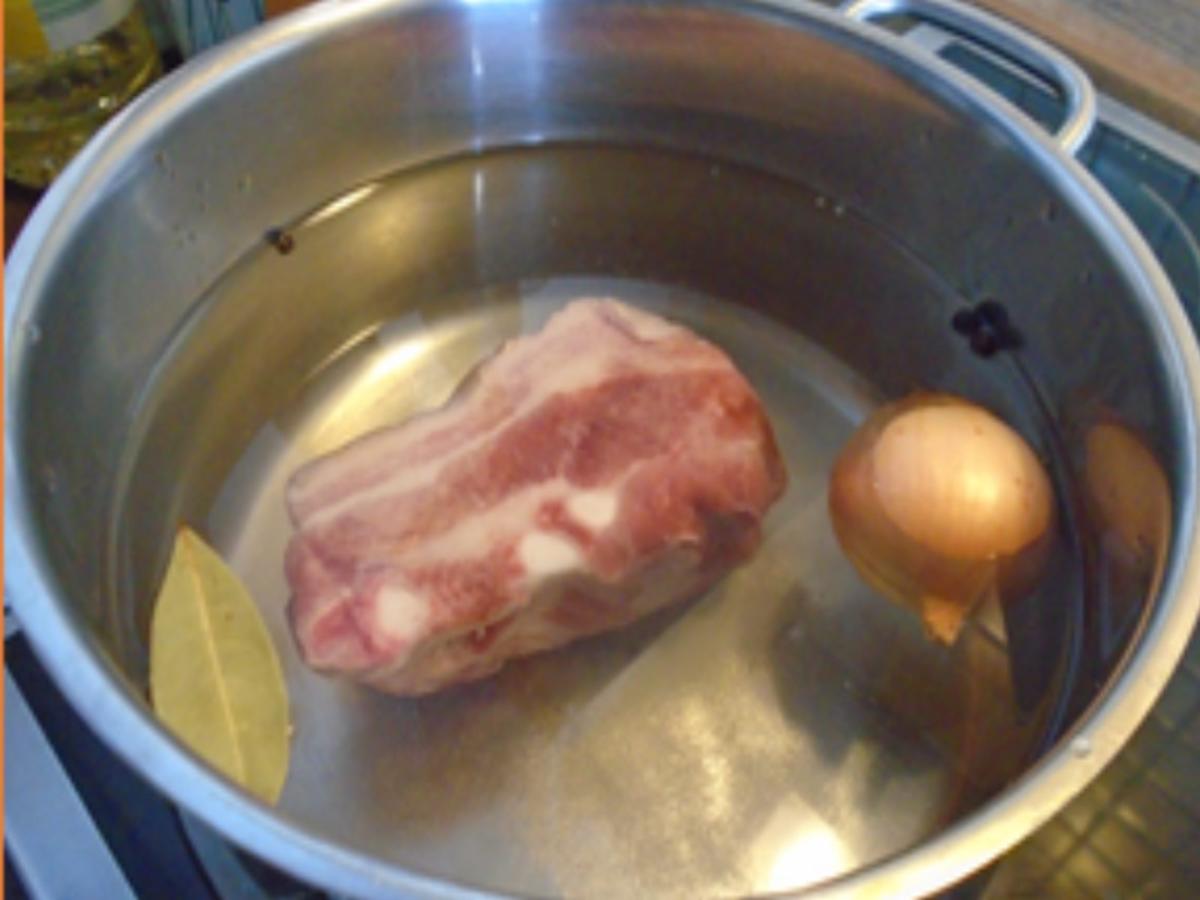Kartoffelsuppe mit Schweinebauchfleisch - Rezept - Bild Nr. 4