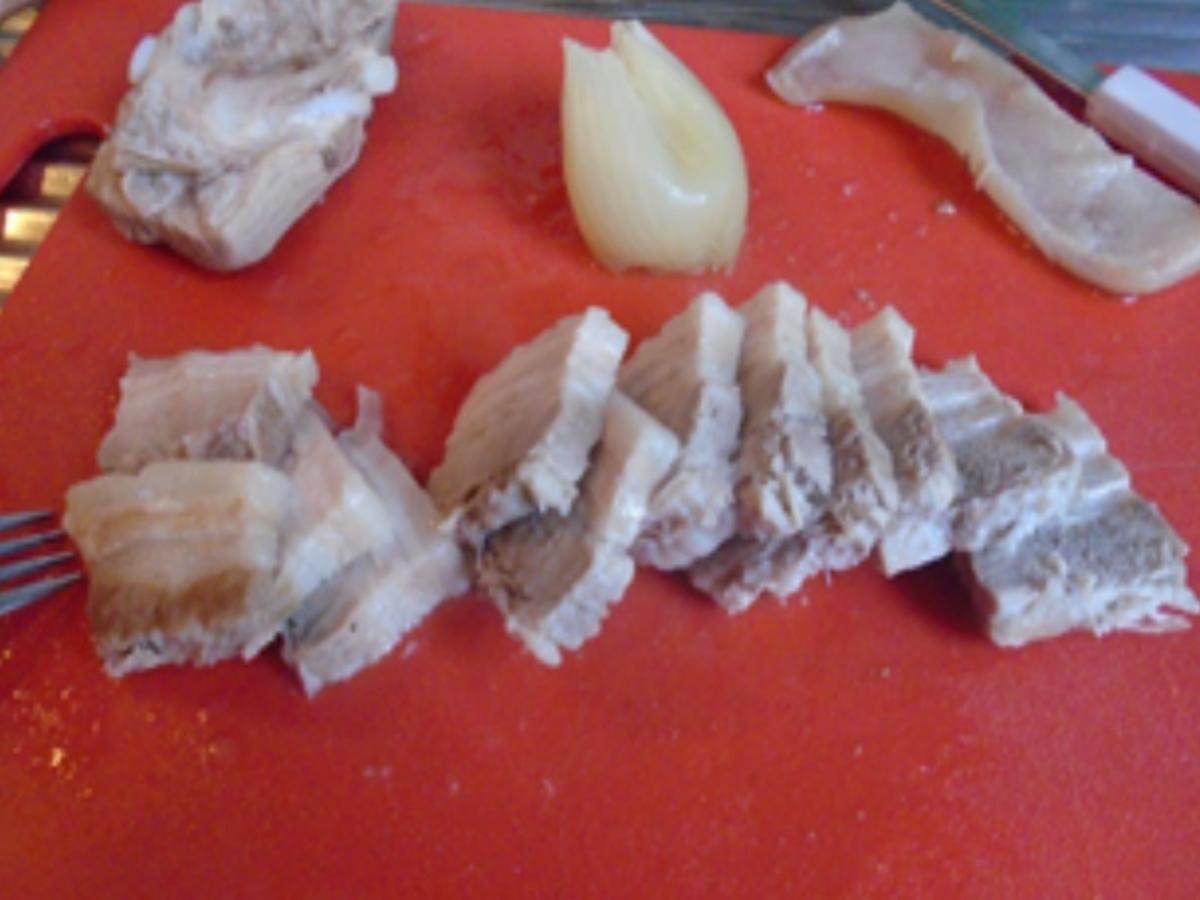 Kartoffelsuppe mit Schweinebauchfleisch - Rezept - Bild Nr. 5