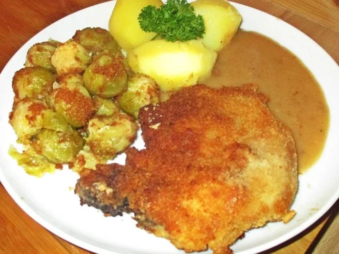 Kotelett mit Rosenkohl - Rezept - Bild Nr. 2