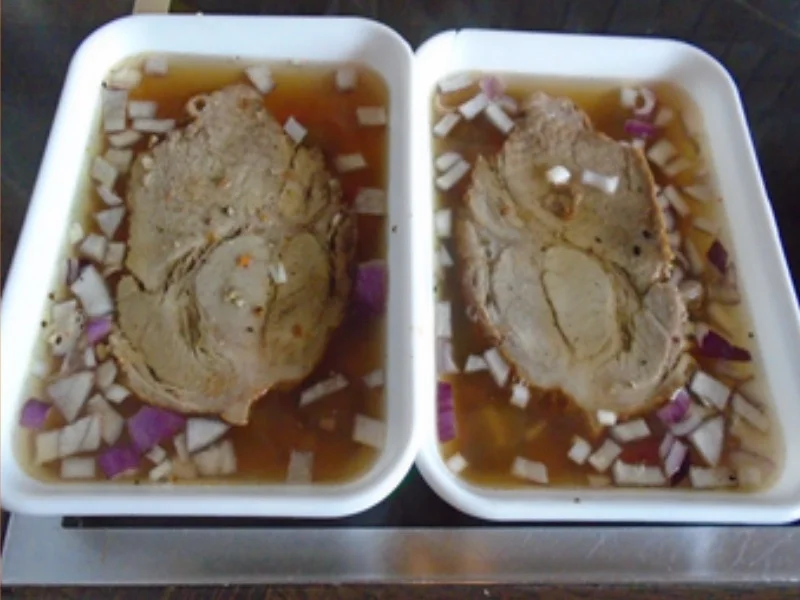 Rezept: Sülze mit Schweinenackenbraten II Bild Nr. 7 Sülze mit Schweinenackenbraten II - Rezept - Bild Nr. 7