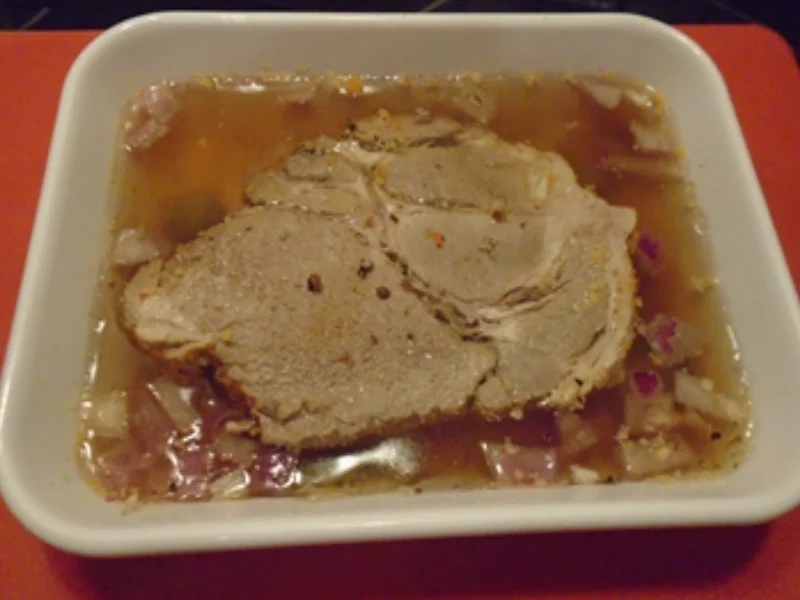 Rezept: Sülze mit Schweinenackenbraten II Bild Nr. 8 Sülze mit Schweinenackenbraten II - Rezept - Bild Nr. 8