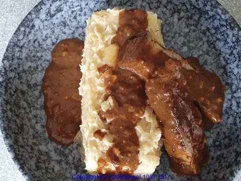 Sauerkraut (untereinander) mit Schulterbraten und Sosse - Rezept - Bild Nr. 21