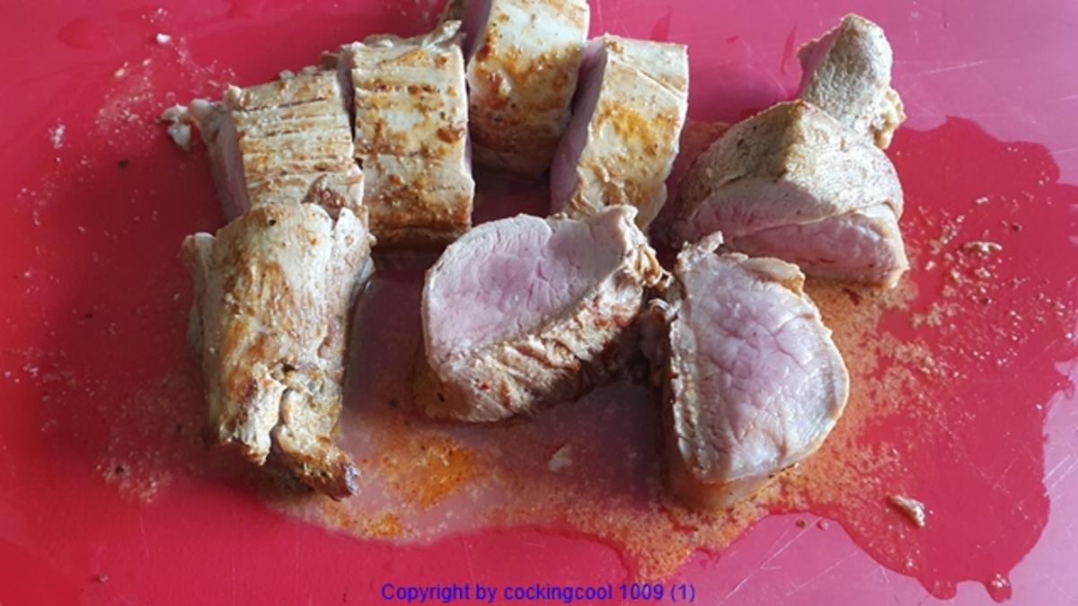 Schweinefilet HOT mit Paprikagemüse und ganz wichtig viel Sosse - Rezept - Bild Nr. 2
