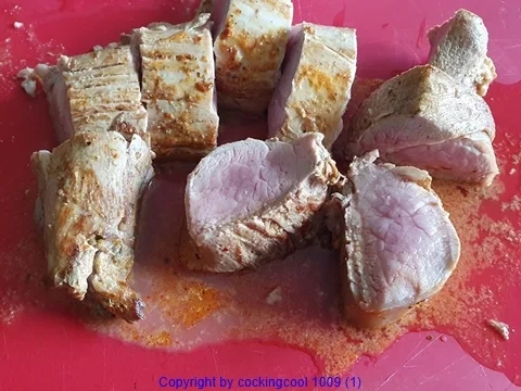 Rezept: Schweinefilet HOT mit Paprikagemüse und ganz wichtig viel Sosse Bild Nr. 2 Schweinefilet HOT mit Paprikagemüse und ganz wichtig viel Sosse - Rezept - Bild Nr. 2