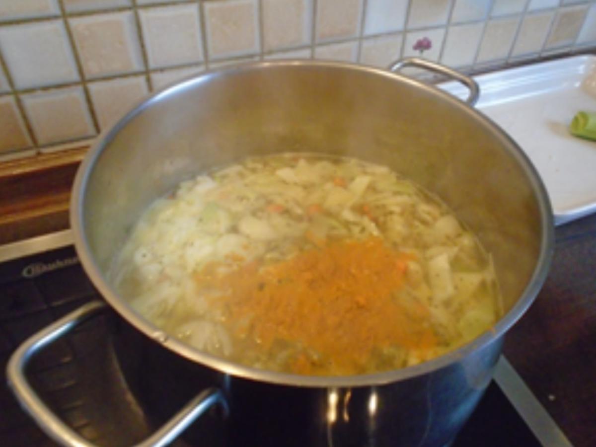 Kurkuma-Weißkohlsuppe - Rezept - Bild Nr. 11