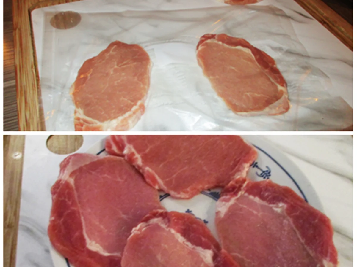 Schnitzelröllchen Cordon-bleu begleitet von cremigem Kartoffel-Selleriepüree - Rezept - Bild Nr. 3