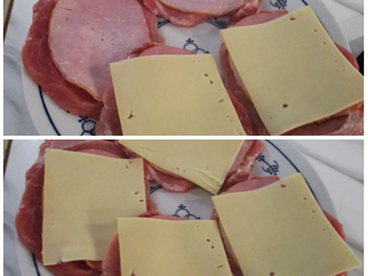 Schnitzelröllchen Cordon-bleu begleitet von cremigem Kartoffel-Selleriepüree - Rezept - Bild Nr. 4