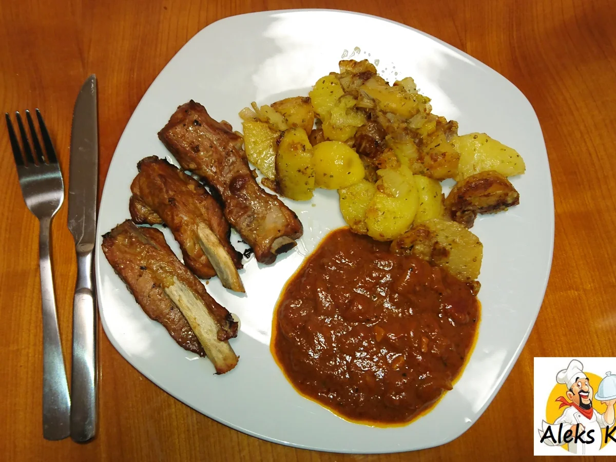 Rezept: Schweinerippchen in Kaffee-Cognacmarinade A-la Aleks Bild Nr. 12834 Schweinerippchen in Kaffee-Cognacmarinade A-la Aleks - Rezept - Bild Nr. 12834