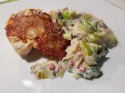 Steinbeißer-Filet mit Rösti-Haube und Rahm-Lauch - Rezept - Bild Nr. 2