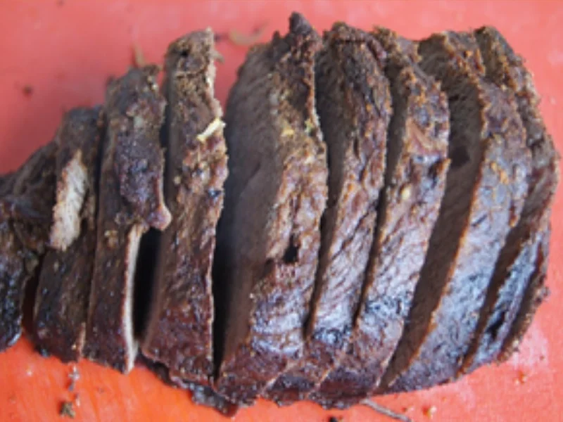 Rindfleisch Burgunder Art mit Sauce, Kartoffel-Sellerie-Stampf und Eisberg-Paprika-Salat - Rezept - Bild Nr. 11