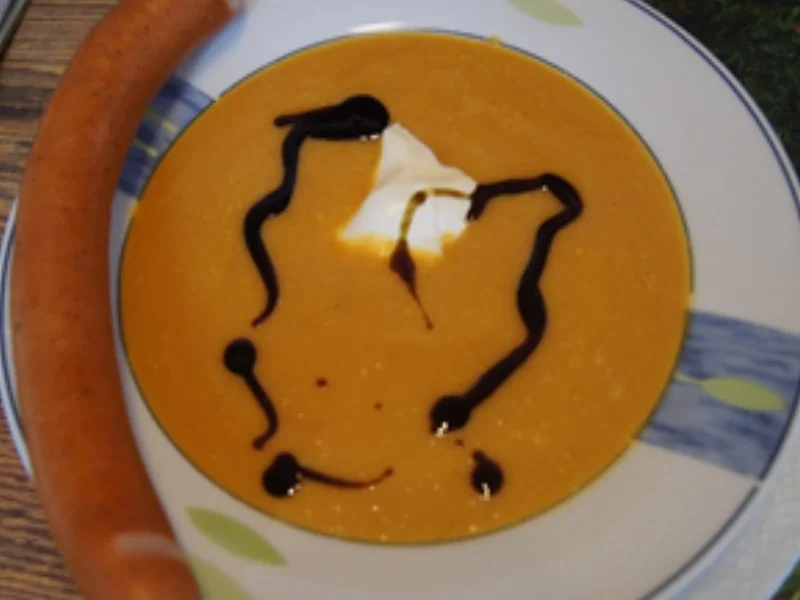 Würzige Möhrencremesuppe mit Schinken Krakauer - Rezept - Bild Nr. 16