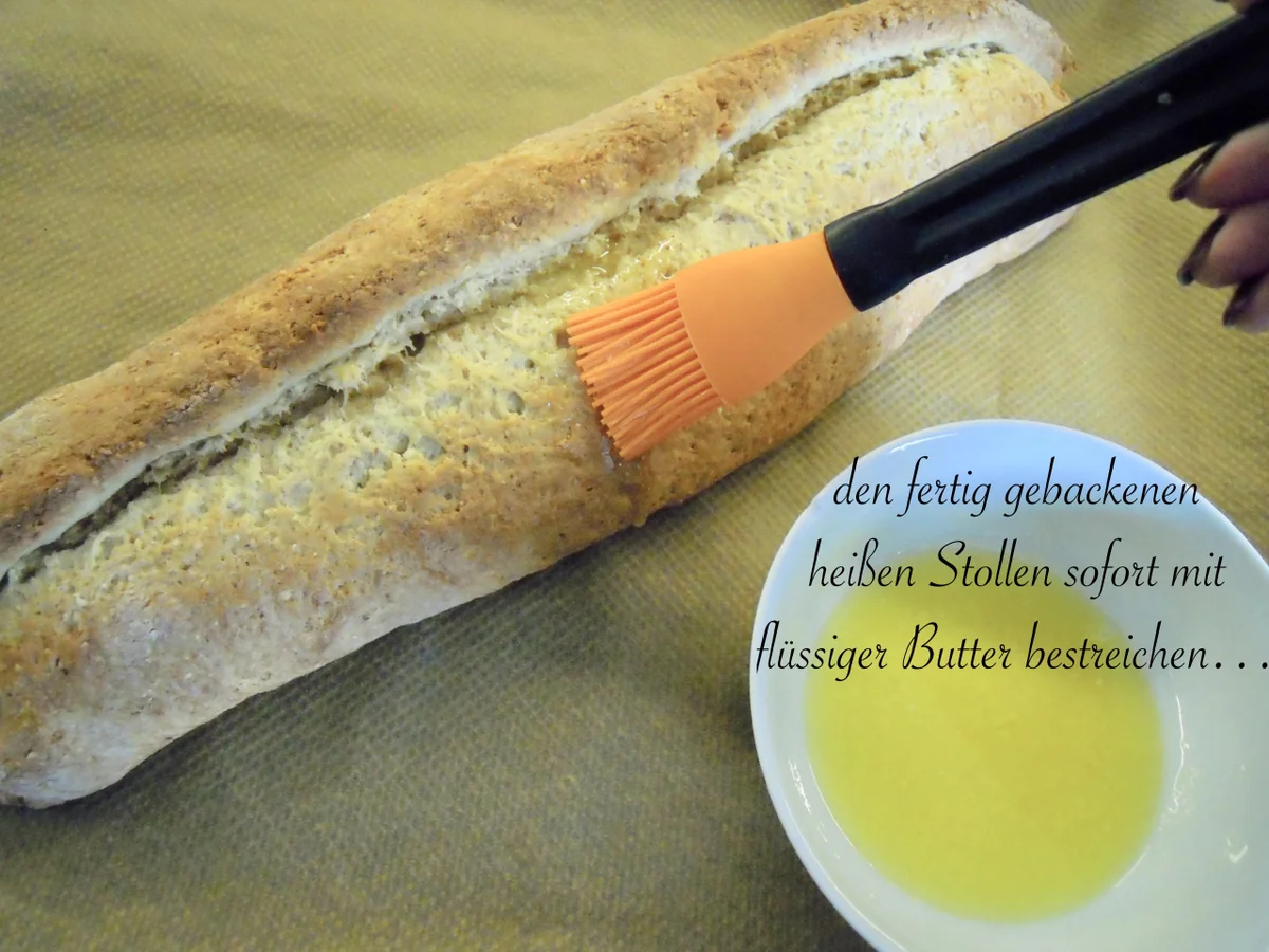 Topfen/Quark Stollen mit Dörrpflaumen Füllung - Rezept - Bild Nr. 28