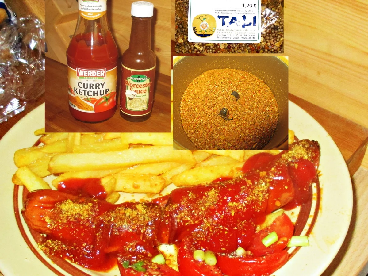 Berliner Currywurst mit Pommes - Rezept - Bild Nr. 4