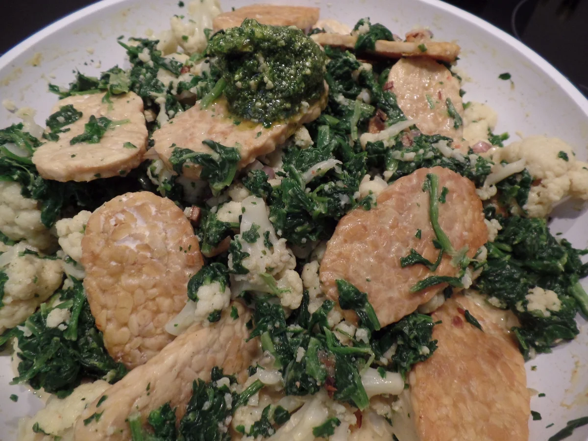 Blumenkohl-Spinat -Curry mit Tempeh - Rezept - Bild Nr. 13124