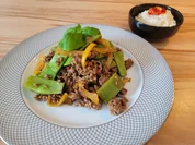 Rindfleischpfanne mit grünen Bohnen - thailändisches Pad Krapao - Rezept - Bild Nr. 2