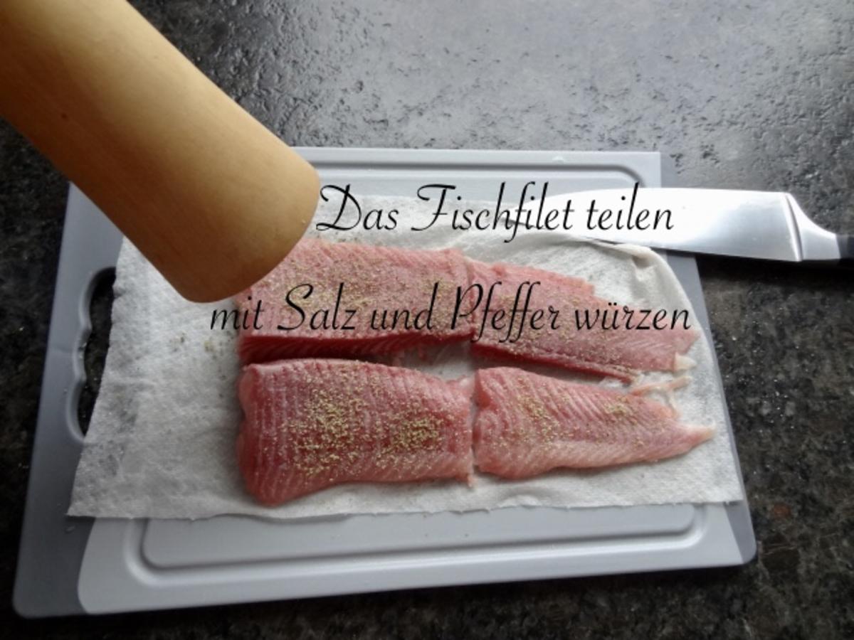 Welsfilet in cremiger Sahne Spinat Tomaten Sauce mit Risoni - Rezept - Bild Nr. 6