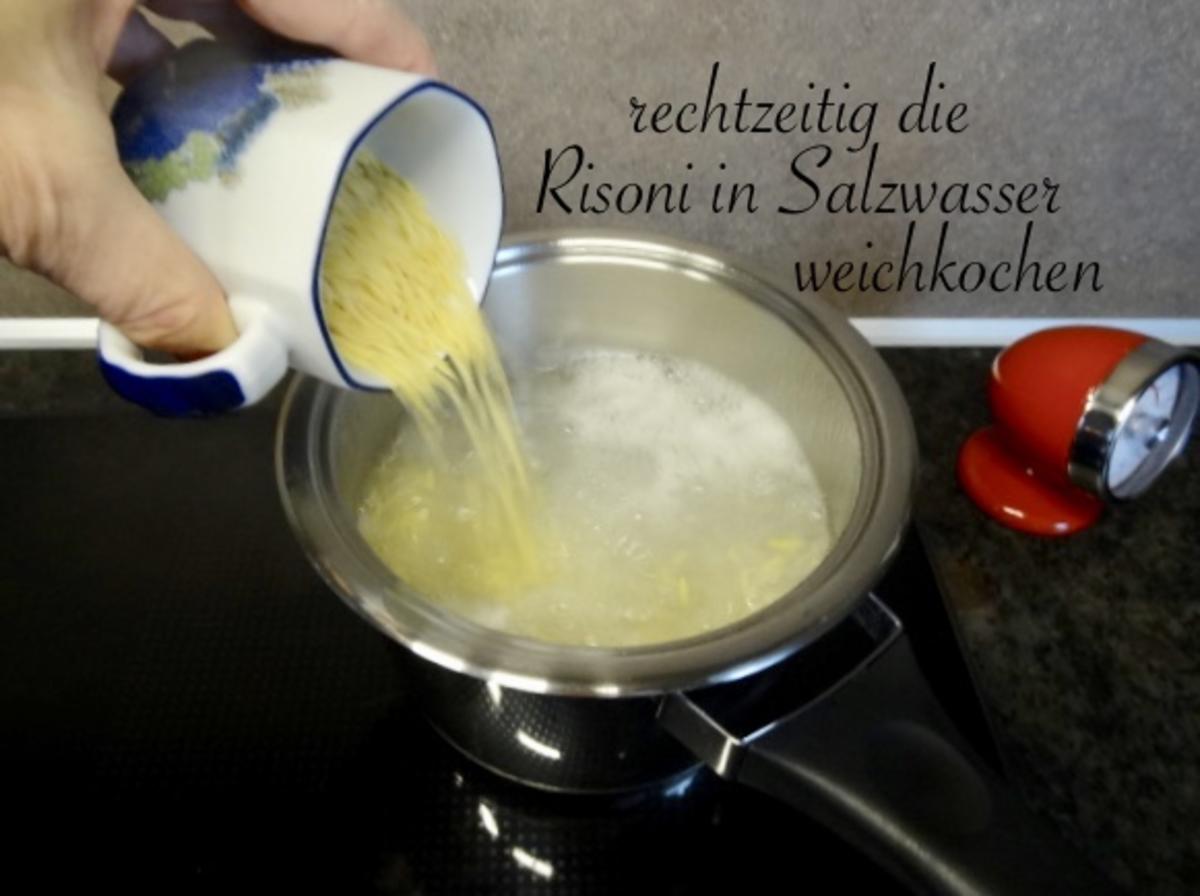 Welsfilet in cremiger Sahne Spinat Tomaten Sauce mit Risoni - Rezept - Bild Nr. 5