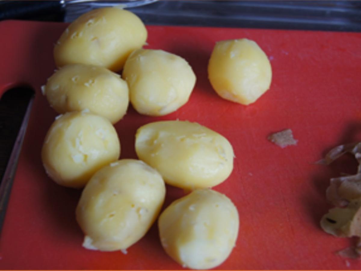 Bechamel-Drillinge mit gekochten Eiern und Rote-Bete-Salat - Rezept - Bild Nr. 4