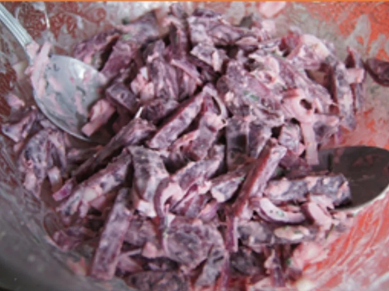 Rezept: Bechamel-Drillinge mit gekochten Eiern und Rote-Bete-Salat Bild Nr. 11 Bechamel-Drillinge mit gekochten Eiern und Rote-Bete-Salat - Rezept - Bild Nr. 11