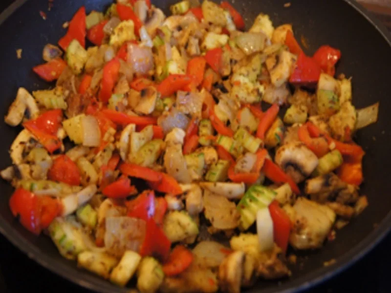 Rezept: Mediterrane Sellerieschnitzel mit Gemüsemix Bild Nr. 20 Mediterrane Sellerieschnitzel mit Gemüsemix - Rezept - Bild Nr. 20