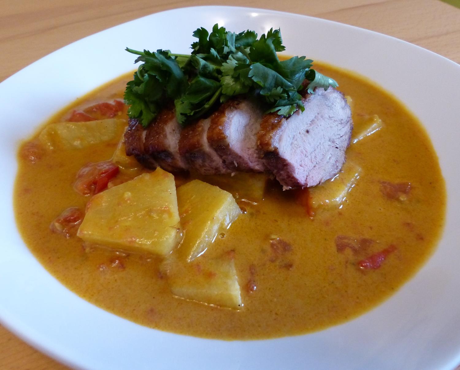 Thai-Curry mit Ente und Ananas - Rezept - kochbar.de