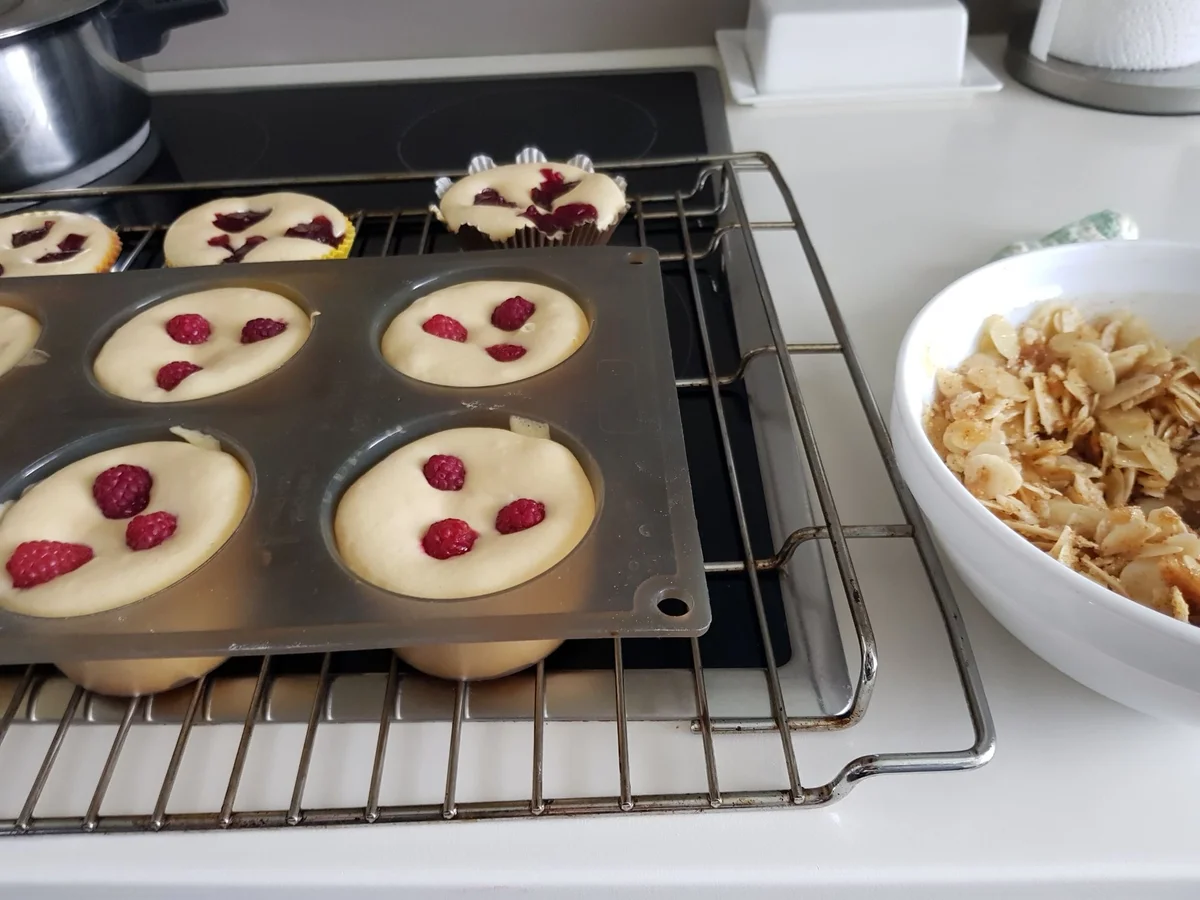 Himbeer-Muffins mit Knusperhaube - Rezept - Bild Nr. 13149