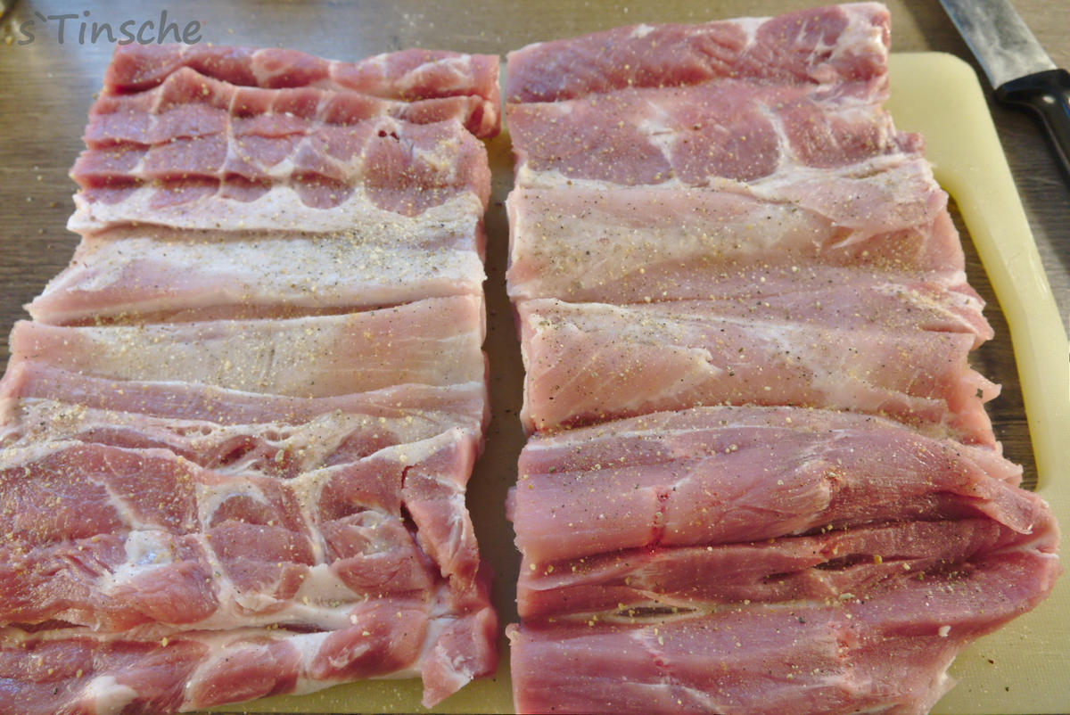 Schweinebauchrolle gefüllt mit Speck/Zwiebeln - Rezept - Bild Nr. 8