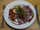 Rinderfilet an Rotweinsauce mit Kartoffel-Sellerie-Püree und geschmorten Tomaten - Rezept - Bild Nr. 2