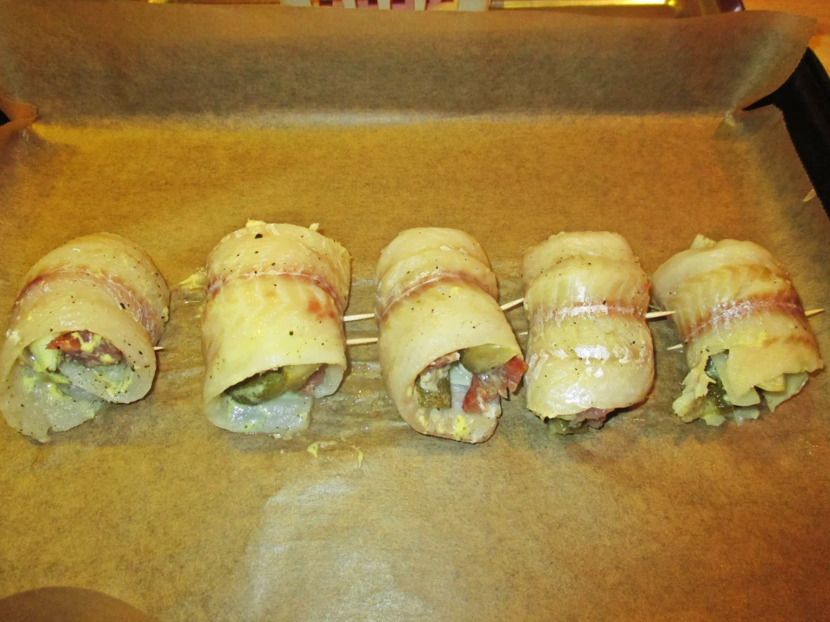 Würzige Fischröllchen mit Dill-Sahnesoße - Rezept - Bild Nr. 4