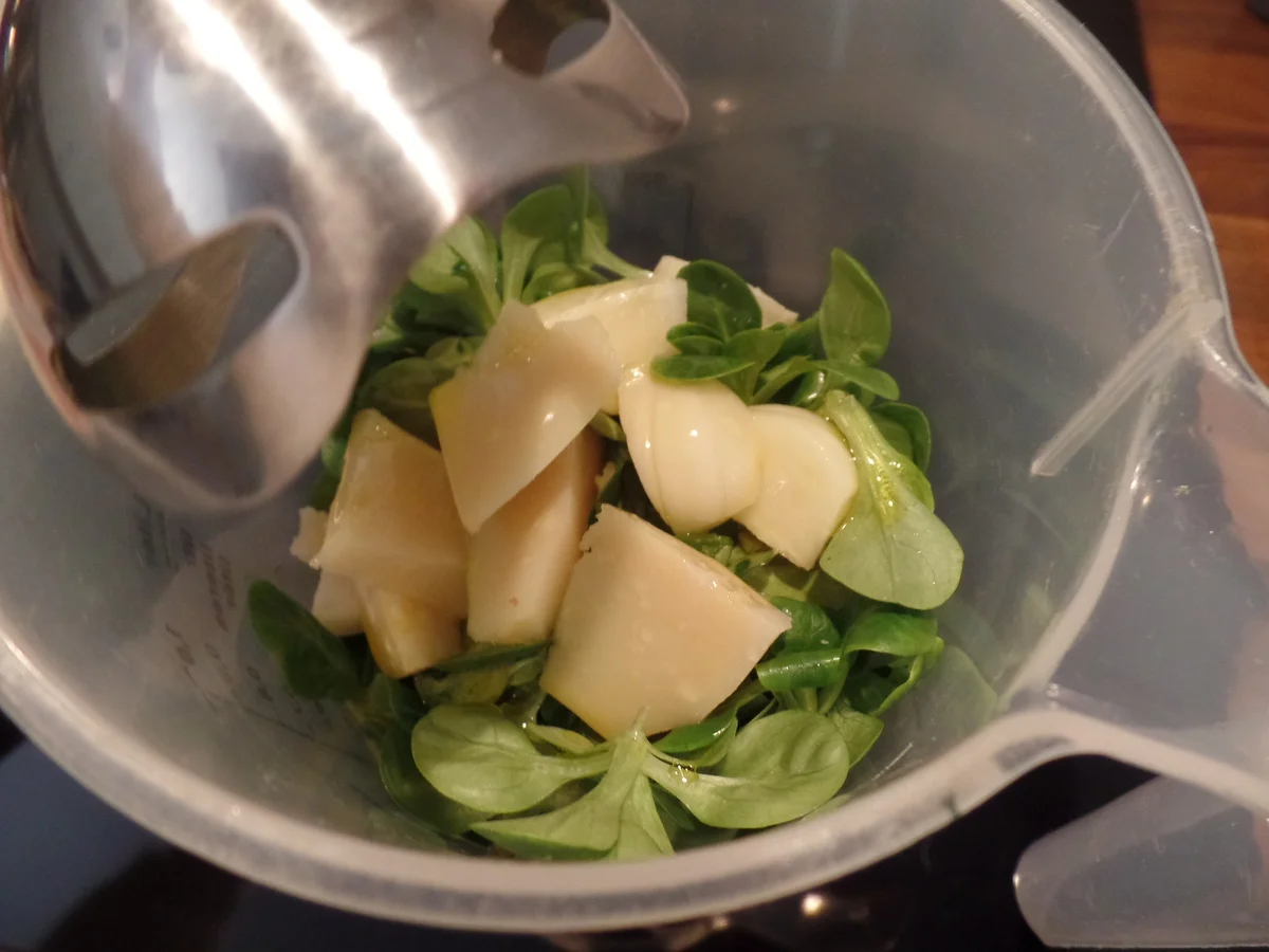 Nudeln mit Wintergemüse und Feldsalat-Pesto - Rezept - Bild Nr. 13166