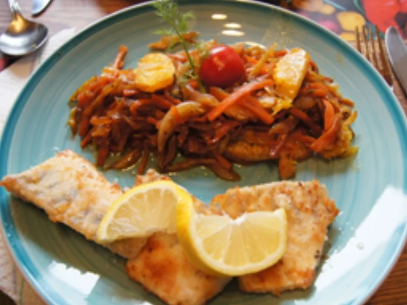 Fenchel-Möhren-Orangen-Gemüse und Zanderfilet - Rezept - Bild Nr. 2