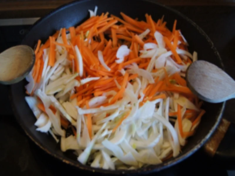 Fenchel-Möhren-Orangen-Gemüse und Zanderfilet - Rezept - Bild Nr. 10