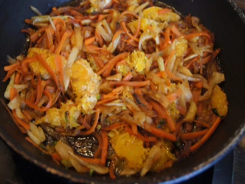 Fenchel-Möhren-Orangen-Gemüse und Zanderfilet - Rezept - Bild Nr. 14