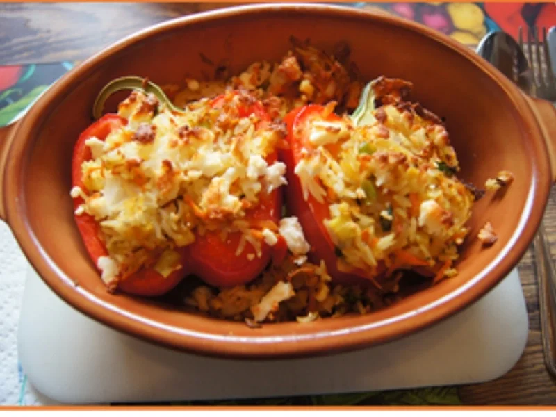 Gefüllte rote Paprikaschoten - Rezept - Bild Nr. 2