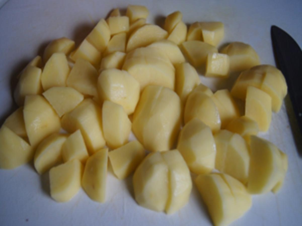 Kohlrabi-Schnitzel mit grünen Bohnen und herzhaften Kartoffelstampf - Rezept - Bild Nr. 14