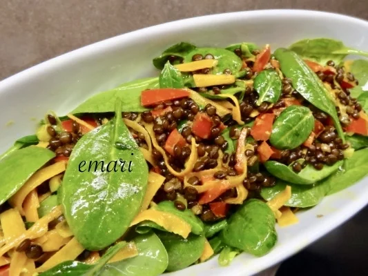 lauwarmer Linsen - Salat - mit indischer Note - Rezept - Bild Nr. 31