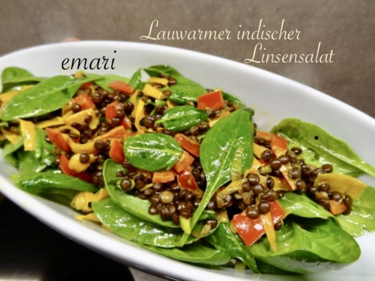 lauwarmer Linsen - Salat - mit indischer Note - Rezept - Bild Nr. 32