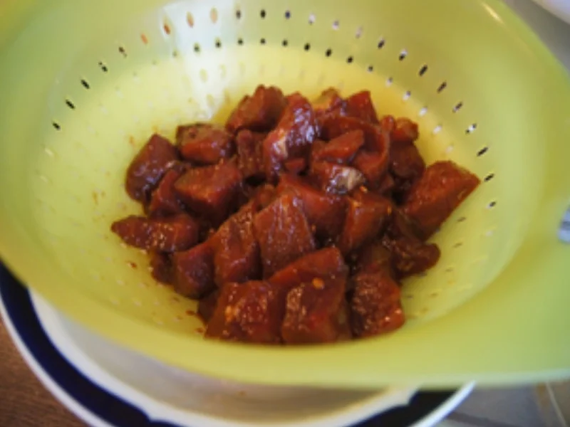 Ausgebackenes Schweinefilet mit Gemüse süß-sauer und Mie-Nudeln - Rezept - Bild Nr. 9