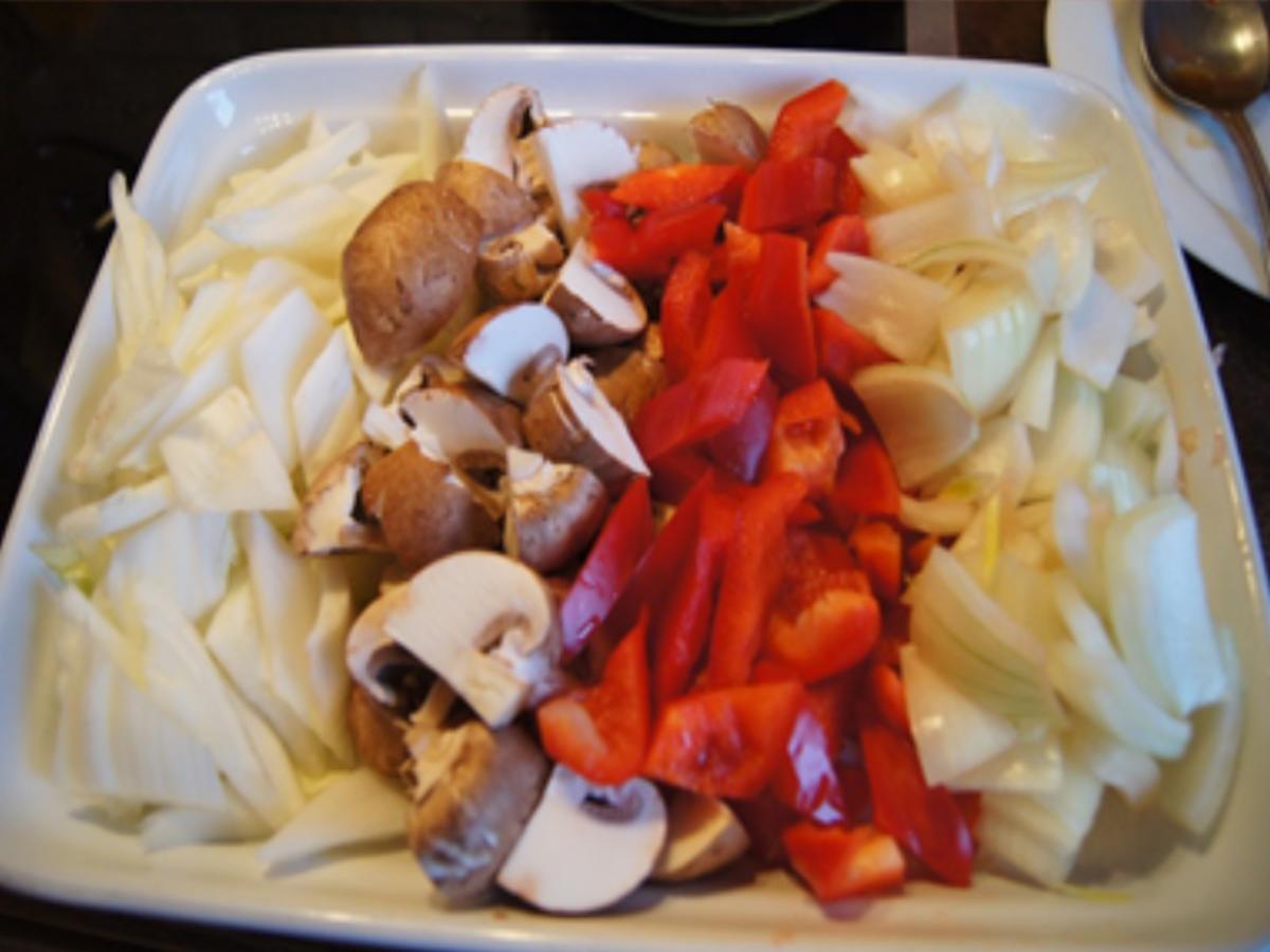 Ausgebackenes Schweinefilet mit Gemüse süß-sauer und Mie-Nudeln - Rezept - Bild Nr. 16