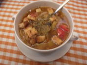 Zwiebelsuppe mit Croutons - Rezept - Bild Nr. 2