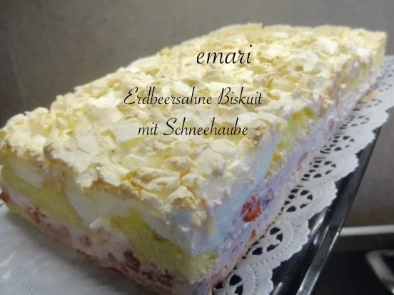 Rezept: Erdbeersahne Biskuit mit Schneehaube Bild Nr. 21 Erdbeersahne Biskuit mit Schneehaube - Rezept - Bild Nr. 21