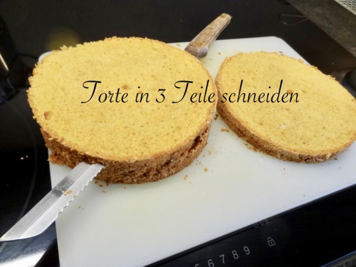 Erdbeer Sahne Torte  mit schnellem Puddingkuchenteig - Rezept - Bild Nr. 9