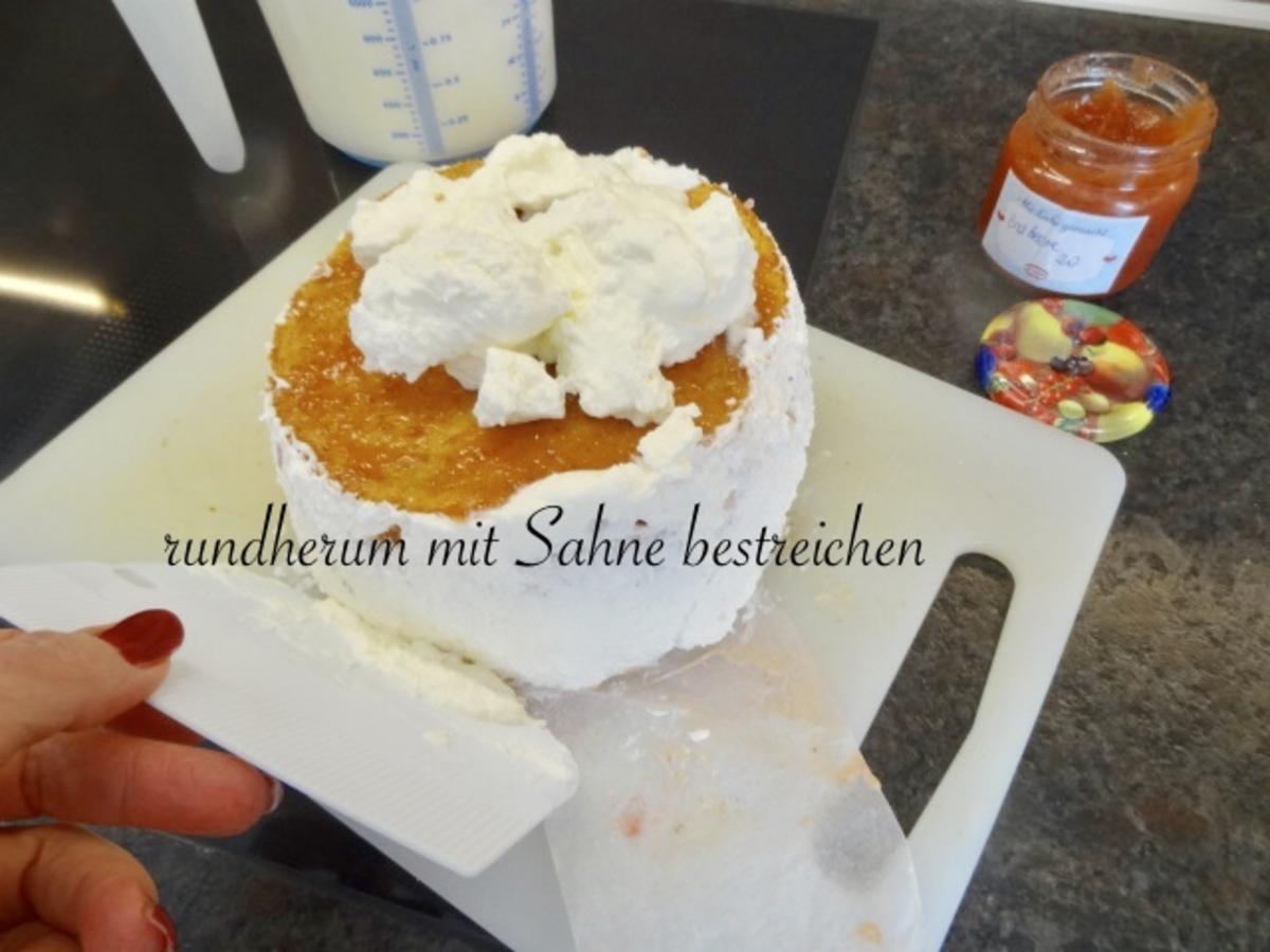Erdbeersahne Torte  mit schnellem Puddingkuchenteig - Rezept - Bild Nr. 26