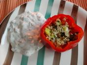 Bulgur-Paprika mit Gurkenquark - Rezept - Bild Nr. 13232