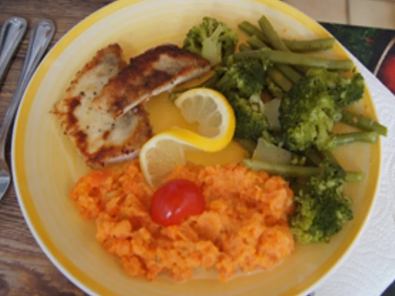 Zanderfilet mit grünen Bohnen + Brokkoli und Möhrenstampf - Rezept - Bild Nr. 15