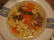 Rindfleischsuppe mit Möhrenblüten - Rezept - Bild Nr. 2