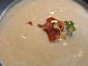 Winterliche Maronensuppe mit Cashew- und Schinkencrunch - Rezept - Bild Nr. 2