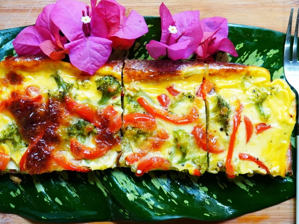 Quiche mit Schinken, Broccoli und Paprika - Rezept - Bild Nr. 2