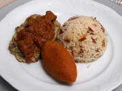 Hünkar Begendi mit Pilav, dazu Icli Köfte und Göggi usulü renkli Salata - Rezept - Bild Nr. 2